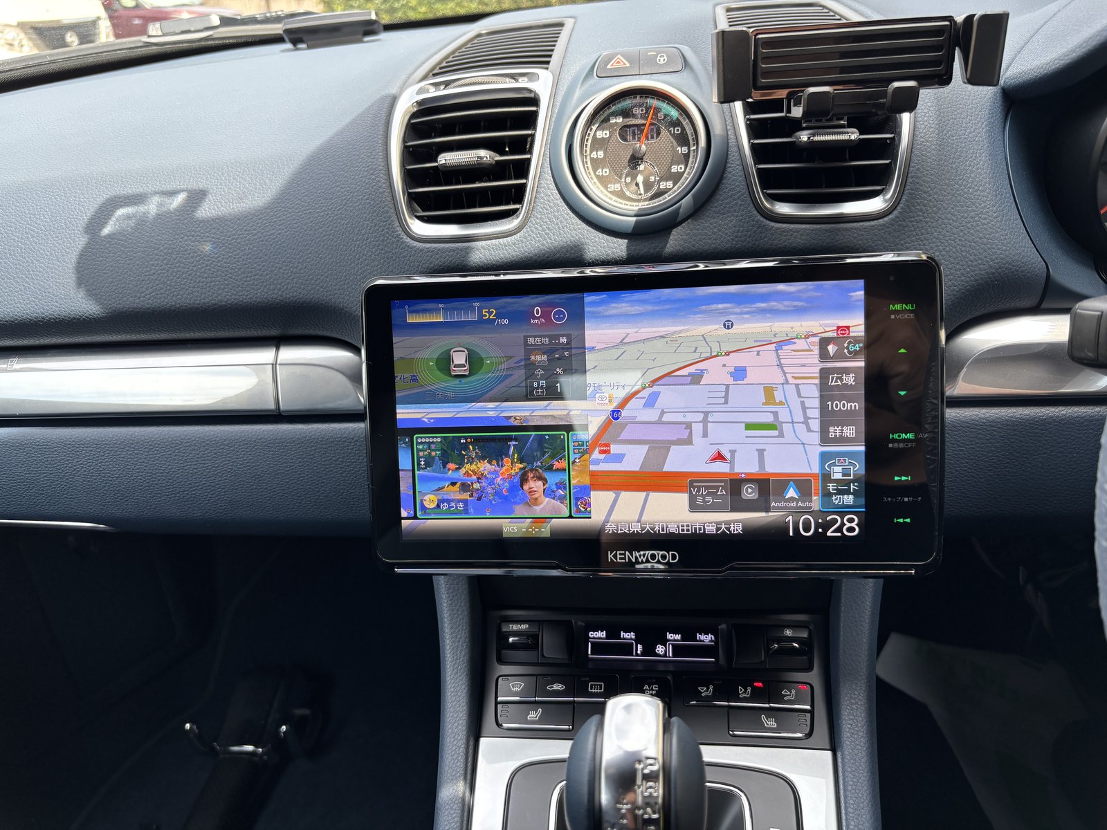 ポルシェ 981ボクスター MDV-M912F 取付完了