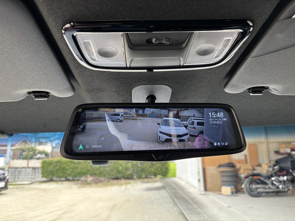 N-BOXカスタム PRD80C取付完了 リア映像表示
